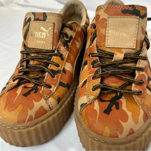 Rihanna x PUMA Creeper Orange Camo size  6.5 - Picture 12 of 13